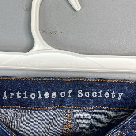 AOS Articles Of Society Sarah Skinny Fit Jeans Albright Blue Dark Wash Baddie 28 - Picture 7 of 12